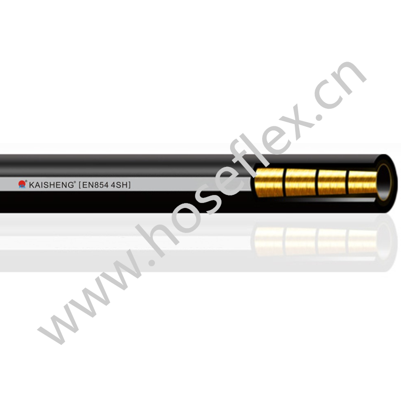 certifikovaná EN856 4SH 3\/4 palce 1 palec Hydraulická hadice vysokotlaká gumová hadice aplikovaná na obecné těžební zařízení a kladivo